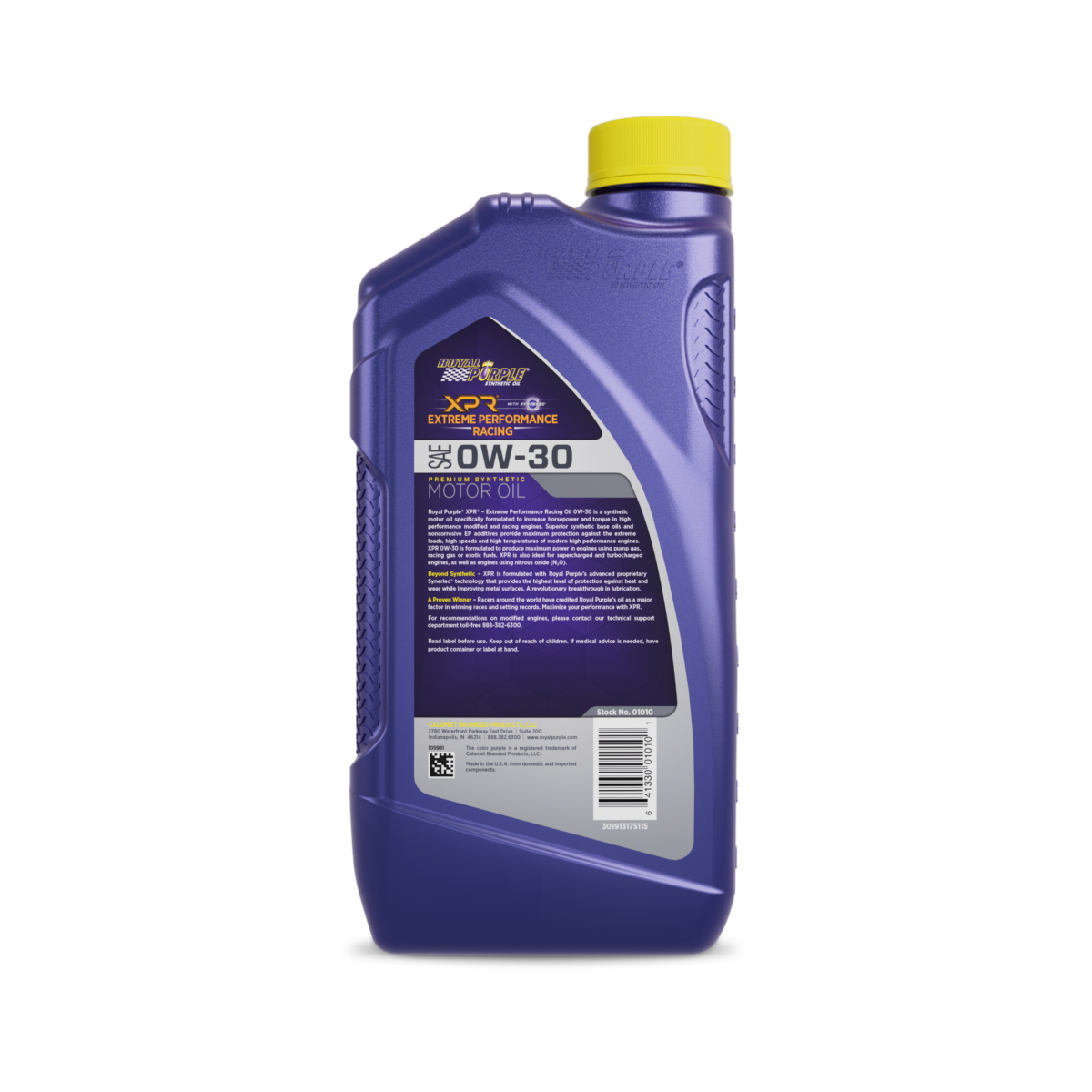 Royal Purple 1qt Xpr 0w 30 Back 1500 Lowres Transparent 01010